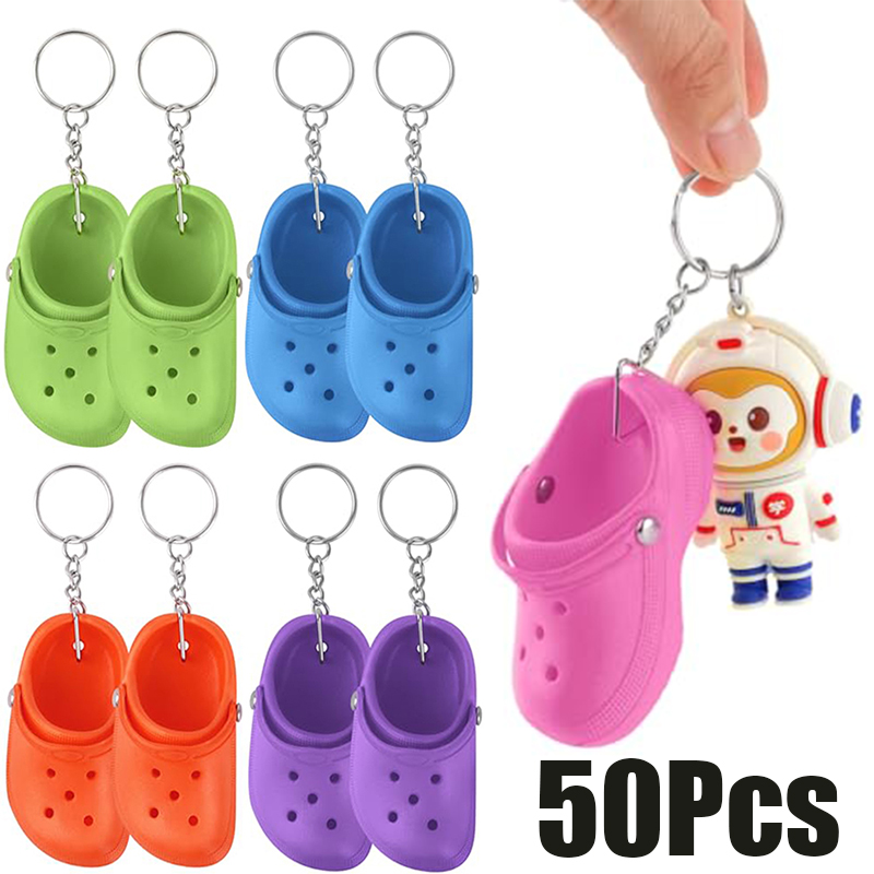 Mini Backpack Purse - 50Pcs 3D Simulation Mini Hole Clog