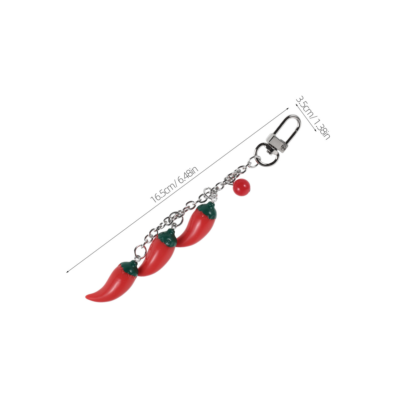 2Pcs Chili Pepper Keychain Cut - Mini Backpack Purse 评论和价格