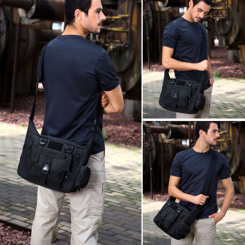 14 Inch Laptop Shoulder Bag Me - Rucksack Military Style 评论和价格