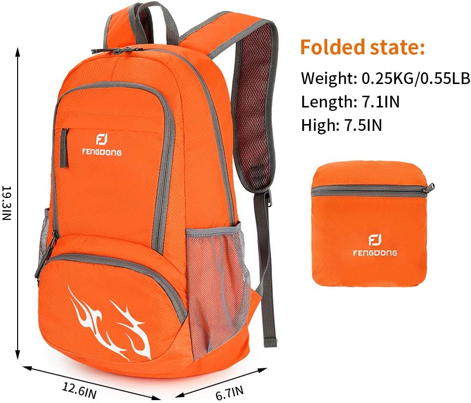 FENGDONG 35L Lightweight Folda - Foldable Backpack Small 评论和价格